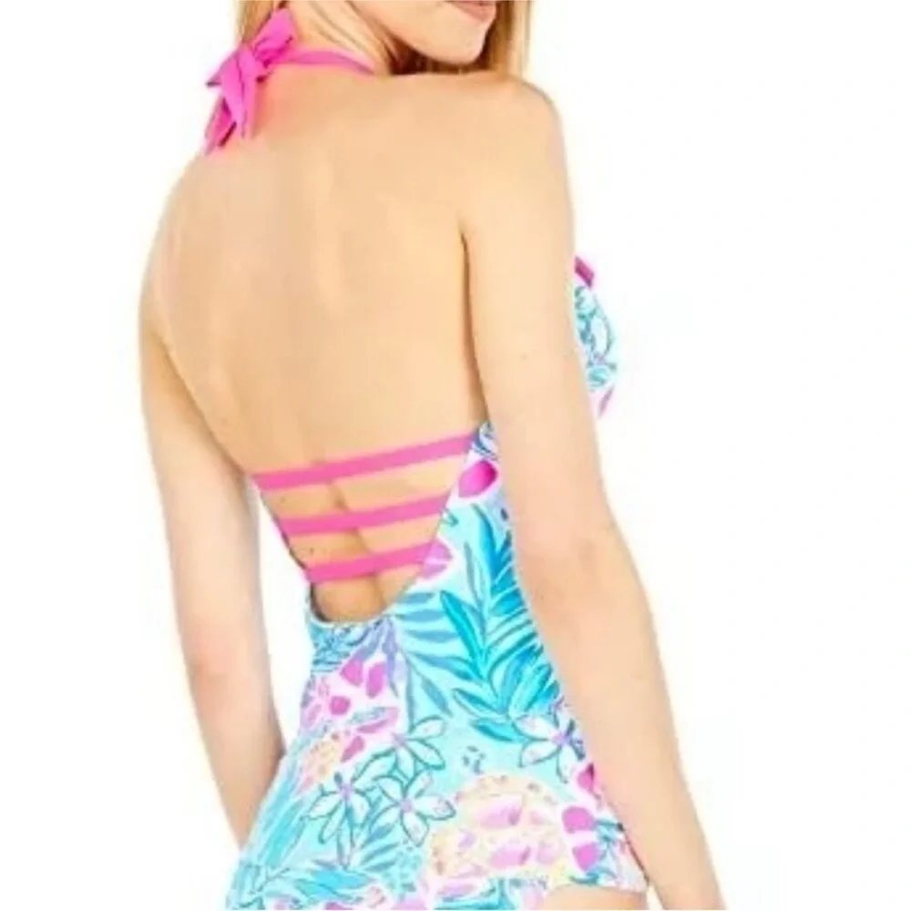 Lilly Pulitzer Nara Tankini Swim Top Size 0 NWOT